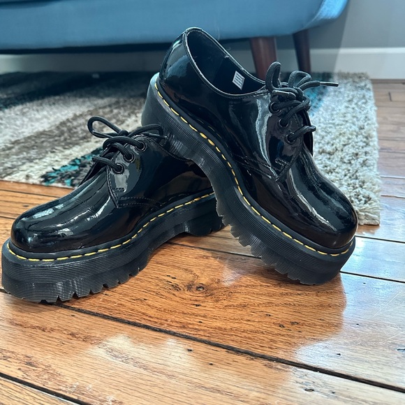 Dr. Martens Shoes - Dr Martens 1461 Patent Leather Platform Shoes